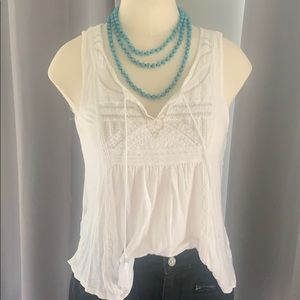 American Eagle Embroidered tank top